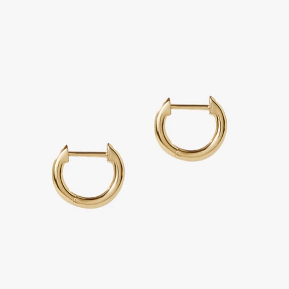 Ana Luisa | mini huggie hoops 14K gold 1.6mm - Picture 1 of 11